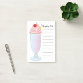 Strawberry Ice Cream Milkshake Shoping List Post-it® Notes (Kantoor)