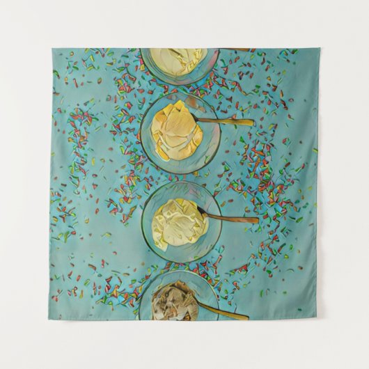 Strawberry ice cream wandkleed (Voorkant)