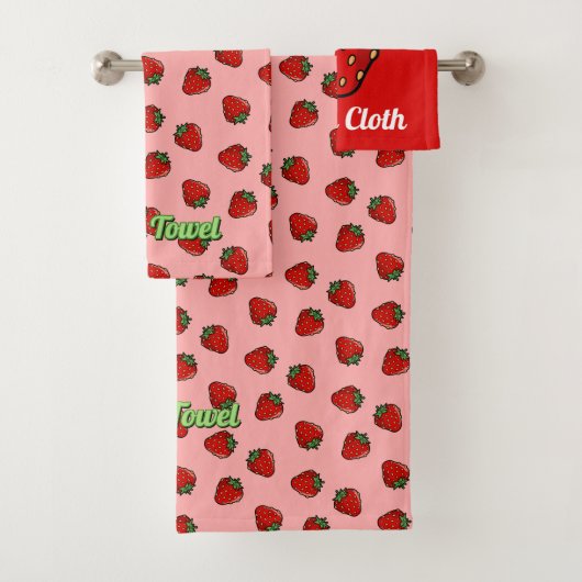 Strawberry Icon Bath-handdoekset Bad Handdoek (Insitu)