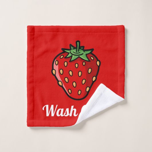 Strawberry Icon Bath-handdoekset Bad Handdoek (Wasdoekje)