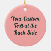 Strawberry Icon Ceramic Ornament (Achterkant)