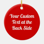 Strawberry Icon Ceramic Ornament (Achterkant)