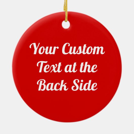 Strawberry Icon Ceramic Ornament (Achterkant)