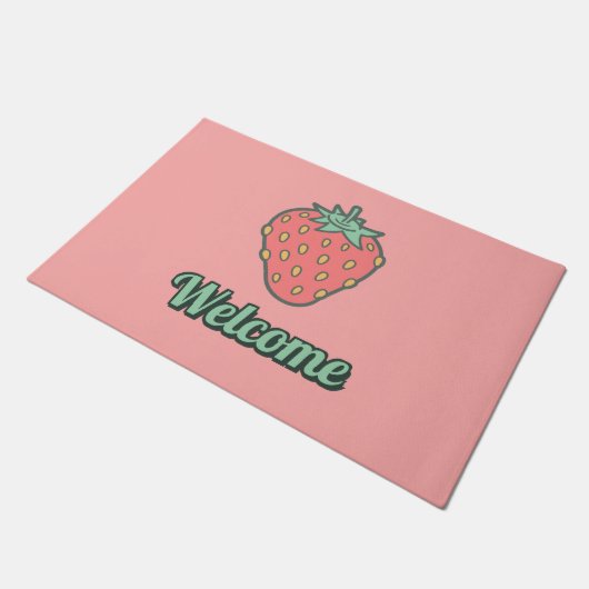 Strawberry Icon Doormat Deurmat (Schuin)