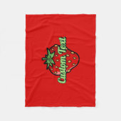 Strawberry Icon Fleece Blanket Deken (Voorkant)