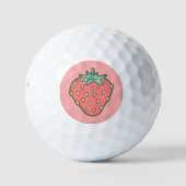 Strawberry Icon Golf Balls Golfballen (Voorkant)