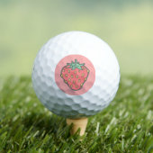 Strawberry Icon Golf Balls Golfballen (Insitu Shirt)