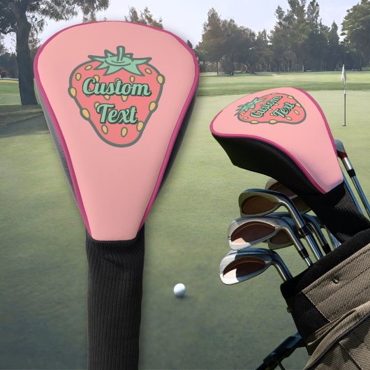 Strawberry Icon Golf Head Hoesje Golfheadcover