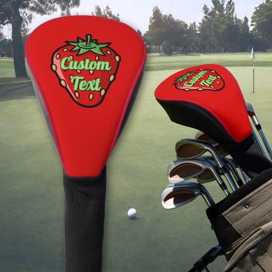 Strawberry Icon Golf Head Hoesje Golfheadcover
