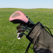 Strawberry Icon Golf Head Hoesje Golfheadcover (Insitu)