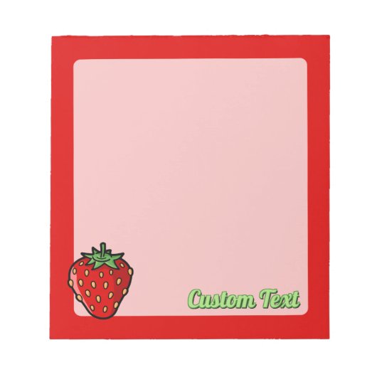Strawberry Icon Notitieblok (Voorkant)