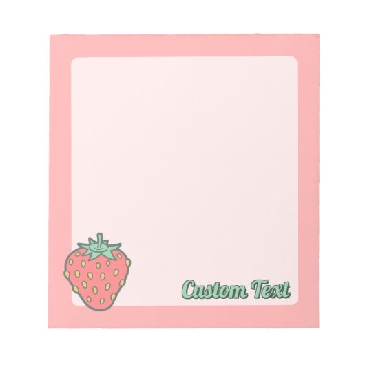 Strawberry Icon Notitieblok (Voorkant)