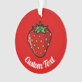 Strawberry Icon Ornament (voorkant)