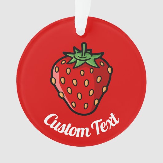 Strawberry Icon Ornament (voorkant)