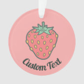 Strawberry Icon Ornament (voorkant)