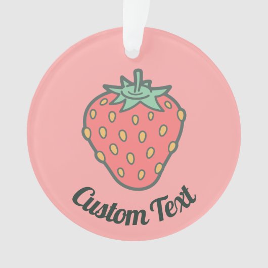 Strawberry Icon Ornament (voorkant)