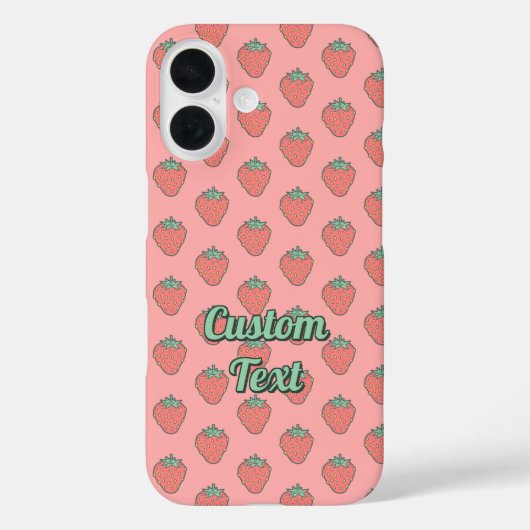 Strawberry Icon Pattern Case-Mate iPhone Case (Achterkant)