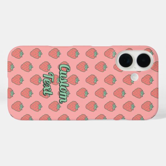 Strawberry Icon Pattern Case-Mate iPhone Case (Achterkant (horizontaal))