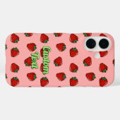 Strawberry Icon Pattern Case-Mate iPhone Case (Achterkant (horizontaal))