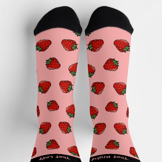 Strawberry Icon Pattern Socks Sokken (Top)