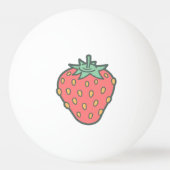 Strawberry Icon Ping-Pong Ball (Voorkant)