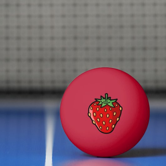 Strawberry Icon Ping-Pong Ball (Net)