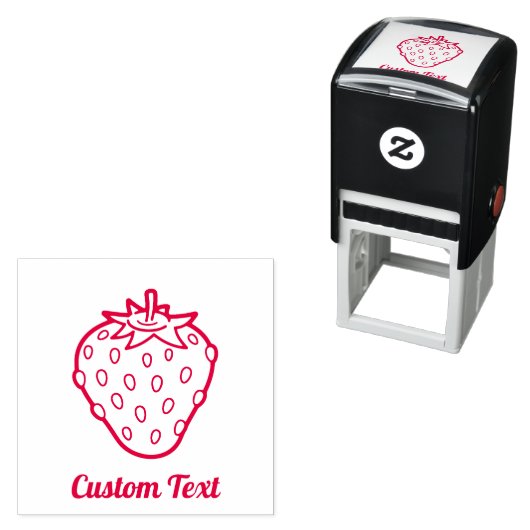 Strawberry Icon Self-Inking Stamp Zelfinktende Stempel (In situ)