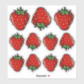 Strawberry Icon Sticker Set (Vel)