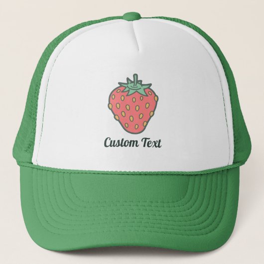 Strawberry Icon Trucker Hat Pet (Voorkant)
