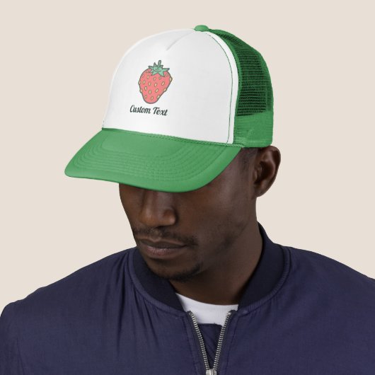 Strawberry Icon Trucker Hat Trucker Pet (In situ)