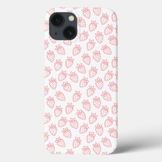 Strawberry iPhone 13 hoesje (Achterkant)