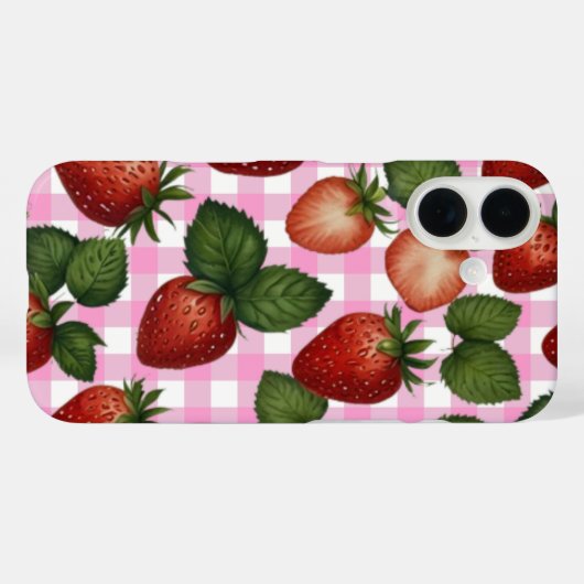 Strawberry iPhone Case (Achterkant (horizontaal))