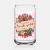 Strawberry Jam Blikvorm Glas (Voorkant)