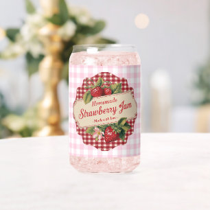Strawberry Jam Blikvorm Glas