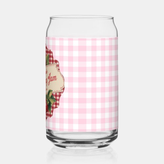 Strawberry Jam Blikvorm Glas (Links)