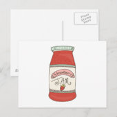 Strawberry Jam Briefkaart (Voorkant / Achterkant)