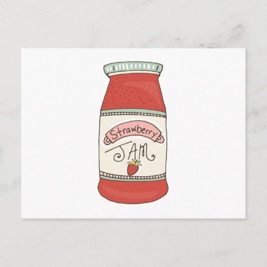 Strawberry Jam Briefkaart (Voorkant)