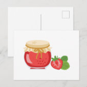Strawberry Jam Briefkaart (Voorkant / Achterkant)