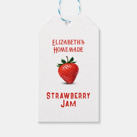 Strawberry Jam Cadeaulabel (Voorkant)