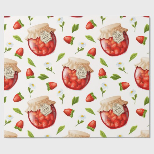 Strawberry Jam Cadeaupapier (Vlak)