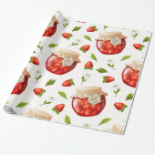 Strawberry Jam Cadeaupapier (Uitgerold)