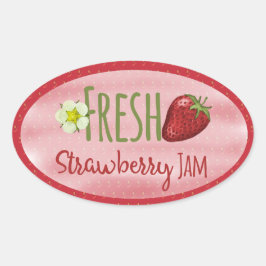 Strawberry Jam Canning Label