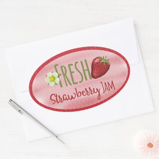 Strawberry Jam Canning Label (Envelop)