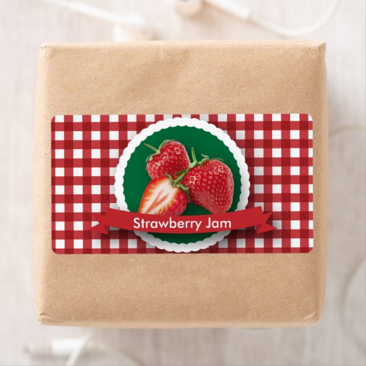Strawberry Jam Canning Label (Insitu)