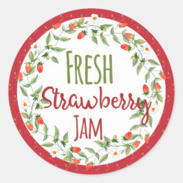 Strawberry Jam Canning Label
