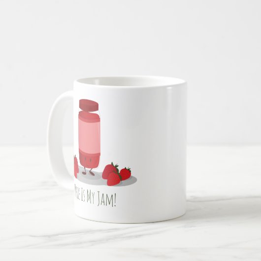 Strawberry Jam cartoon | Mok (Voorkant links)