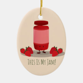 Strawberry Jam cartoon | Versiering Keramisch Ornament