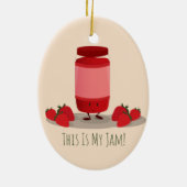 Strawberry Jam cartoon | Versiering Keramisch Ornament (Achterkant)