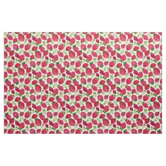 STRAWBERRY JAM Fruit Pattern Stof (Yard (91,4 cm))