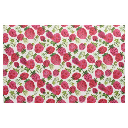 STRAWBERRY JAM Fruit Pattern Stof (Fat Quarter)